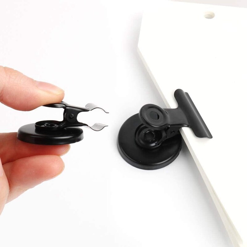 20Pcs Fridge Magnetic Clips, Scratch-Free Refrigerator Magnet Clips, Binder Clips Paper Clamps, Whiteboard Magnets Clips
