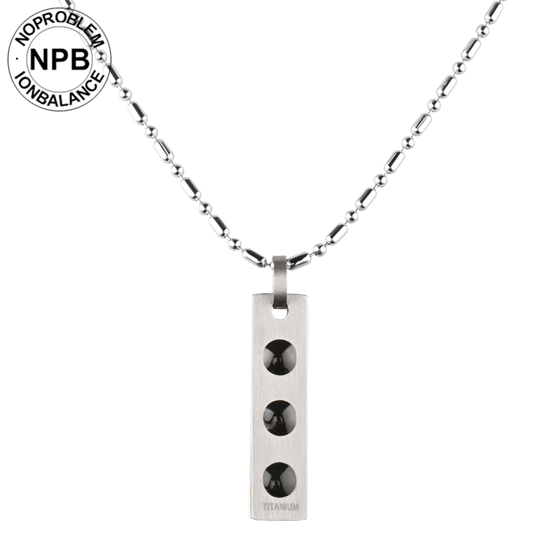 Noproblem 028 ionen Gleichgewicht silber metall halsband lässig antifatigue charme turmalin Germanium pendan halskette