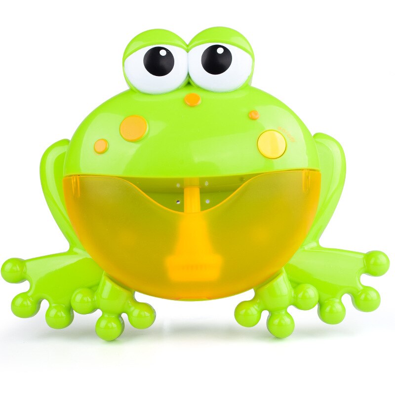 Baby Bath Toys Bubble Machine Big Frogs Automatic Bubble Maker Bathtub Soap Machine Blower Music Bath Toy for Baby & free: 1