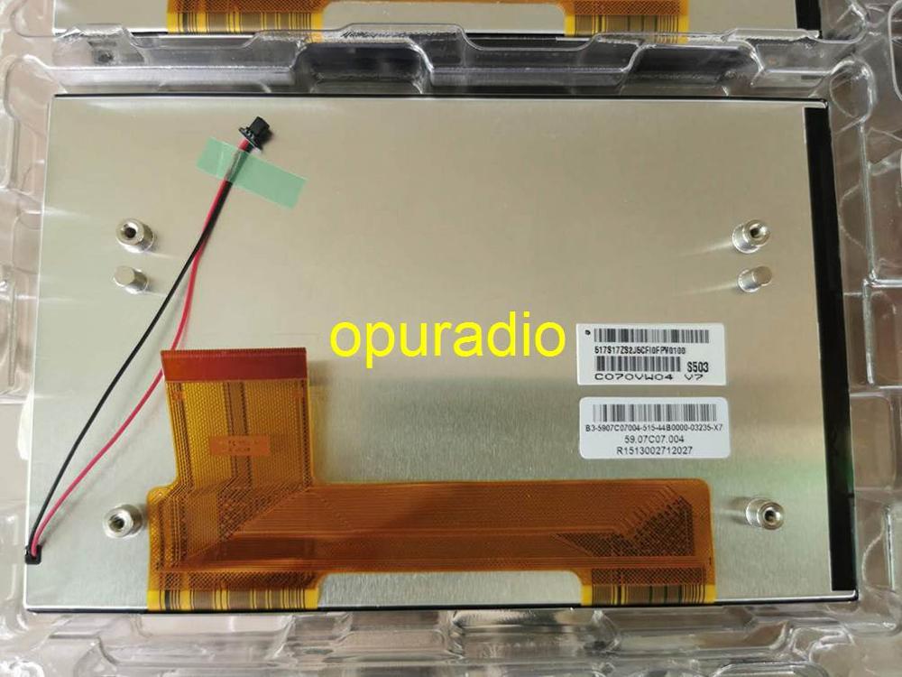 Tela lcd de 7 polegadas para navegação de carro, c070vw04 v7 v1