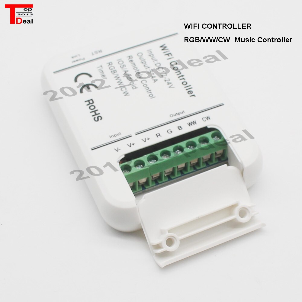 DC12-24V 4A * 5CH Rgb/Ww/Cw Led Wifi Controller Ios Android Smart Link Timer Muziek Controle Rgb controller