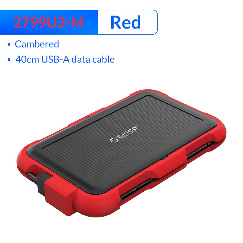 ORICO 2.5 Encrypted Hard Drive Enclosure SATA to USB 3.0 HDD Case UASP Waterproof Shockproof Dustproof Encrypted HDD Box: 2799U3-M