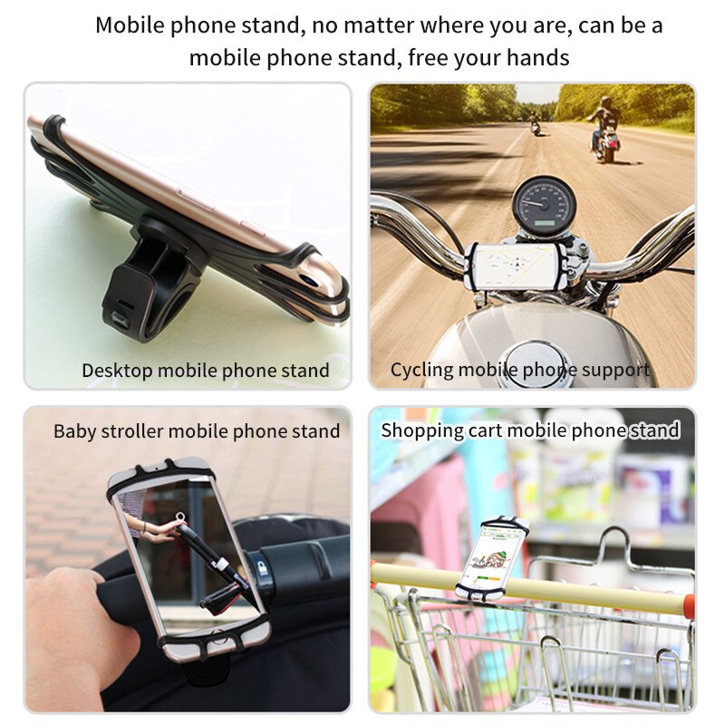 Baby Stroller Accessories Mobile Phone Holder Rack Universal 360 Rotatable Baby Pram Cart Phone Holder for Stroller Gps Device