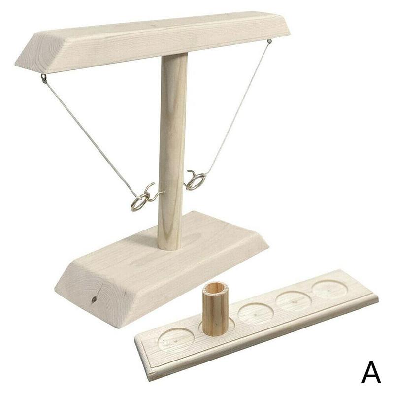 Partij Speelgoed Leisure Industriële Stijl Bar Drink Shop Handgemaakte Houten Haken Snelle Interactief Spel Voor Bars Thuis 40X32 X4cm: White
