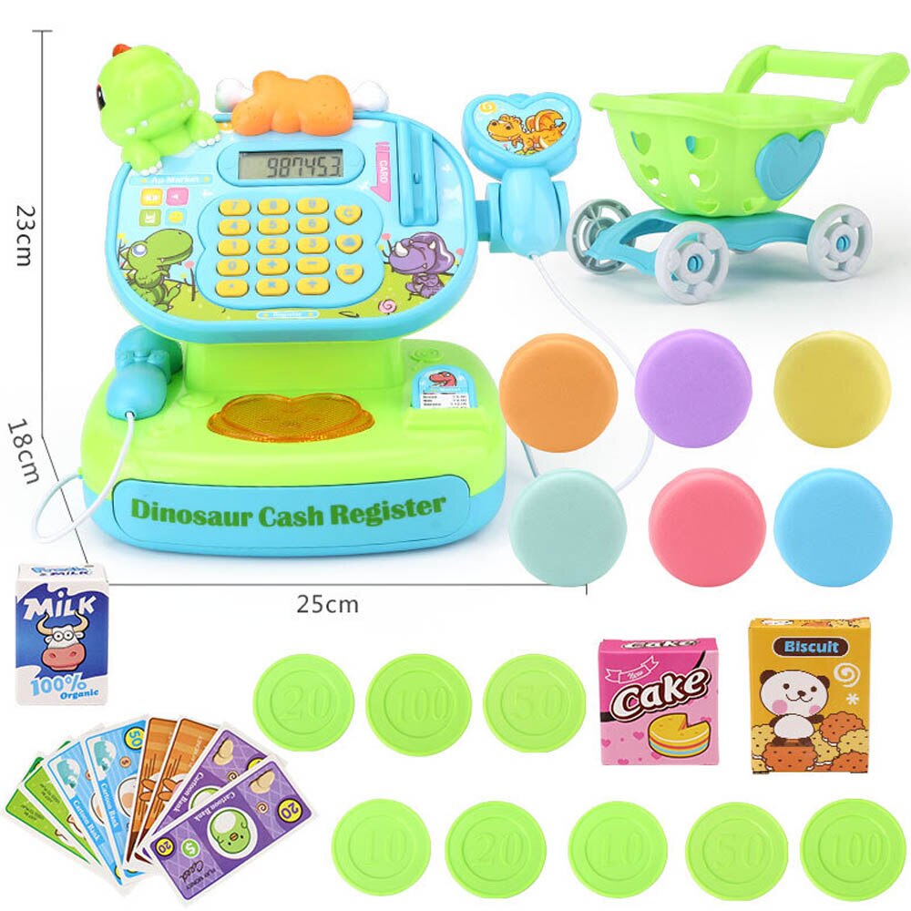 Multi-funktion Karikatur supermarkt Also tun, spielen freundlicher Mini rolle spielen kassierer einstellen mädchen früHenne bildung pädagogisches spielzeug: 2