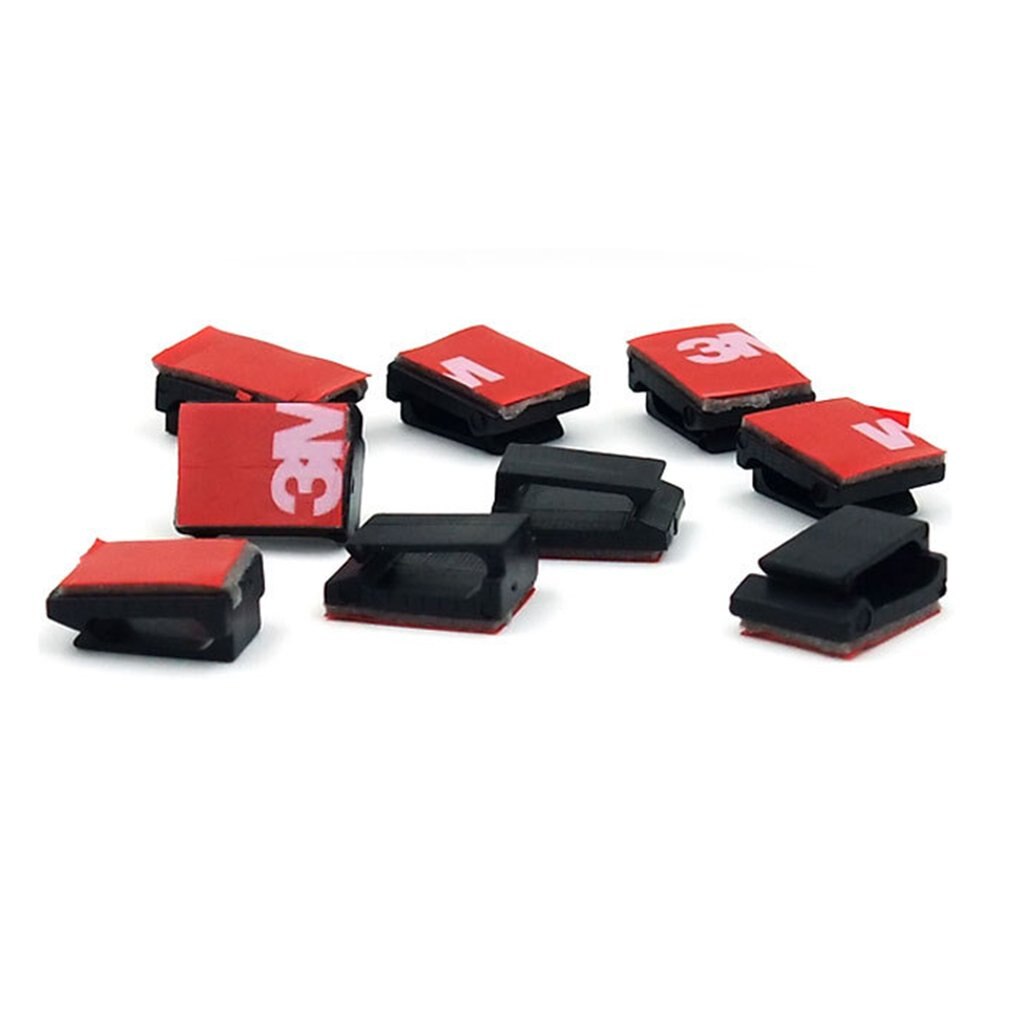 50/100Pcs Auto Desk Muur Usb Wire Cable Line Fastener Clip Clips Houders Organizer Retainer Klem Klemmen Tie lijnen Vaste