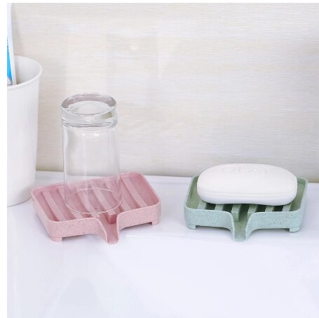 Draagbare zeepbakjeshouder douchestang container koffer thuis reisaccessoires zeepbakje schotel bordhouder