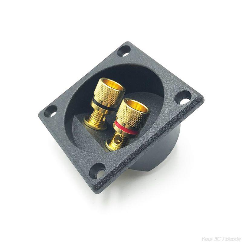Pure Copper Junction Clip Square Junction Box Banana Socket Speaker Terminal Speaker Connection Box Speaker MR21 22