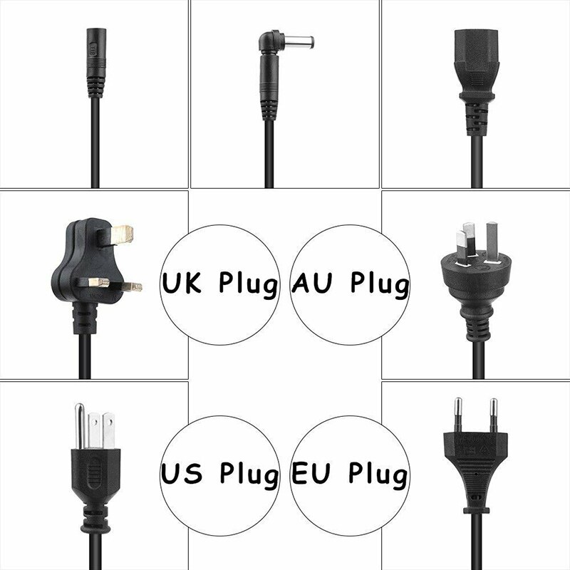 Universal For Laptop PC In-Car DC Charger Notebook AC Adapter Power Supply 96W