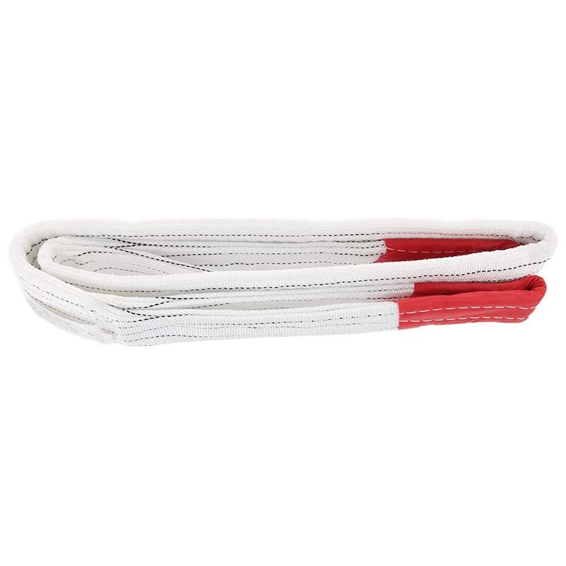 Eslinga de polipropileno de alta resistencia, 2M, eslinga plana con hebilla blanca de 5 toneladas, adecuada para remolque de coche y barco