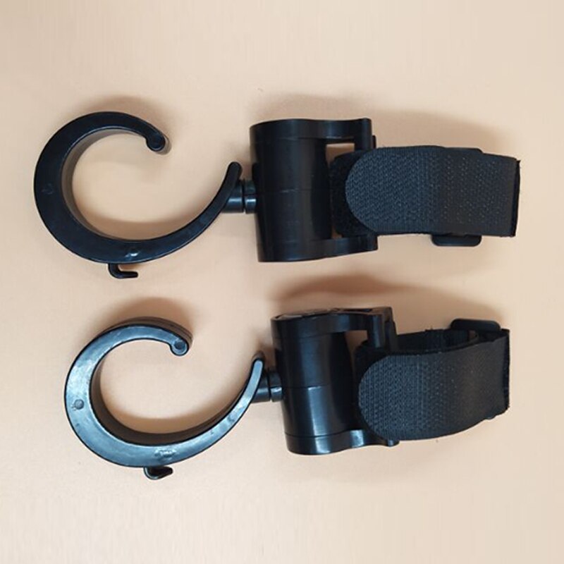 Colgador para bolsa de bebé, ganchos para cochecito, gira 360 grados, accesorios para carrito, 2 uds.: 2Pcs Hooks