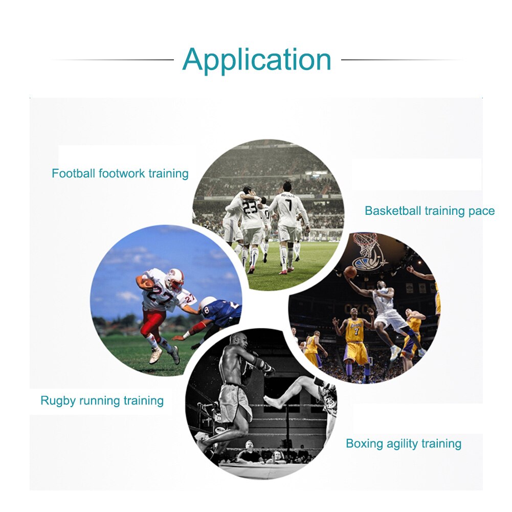 Adjustable Outdoor Soccer Football Training Ladder Durable Agility Ladder for Speed Training Fitness Football Agile Pace Black