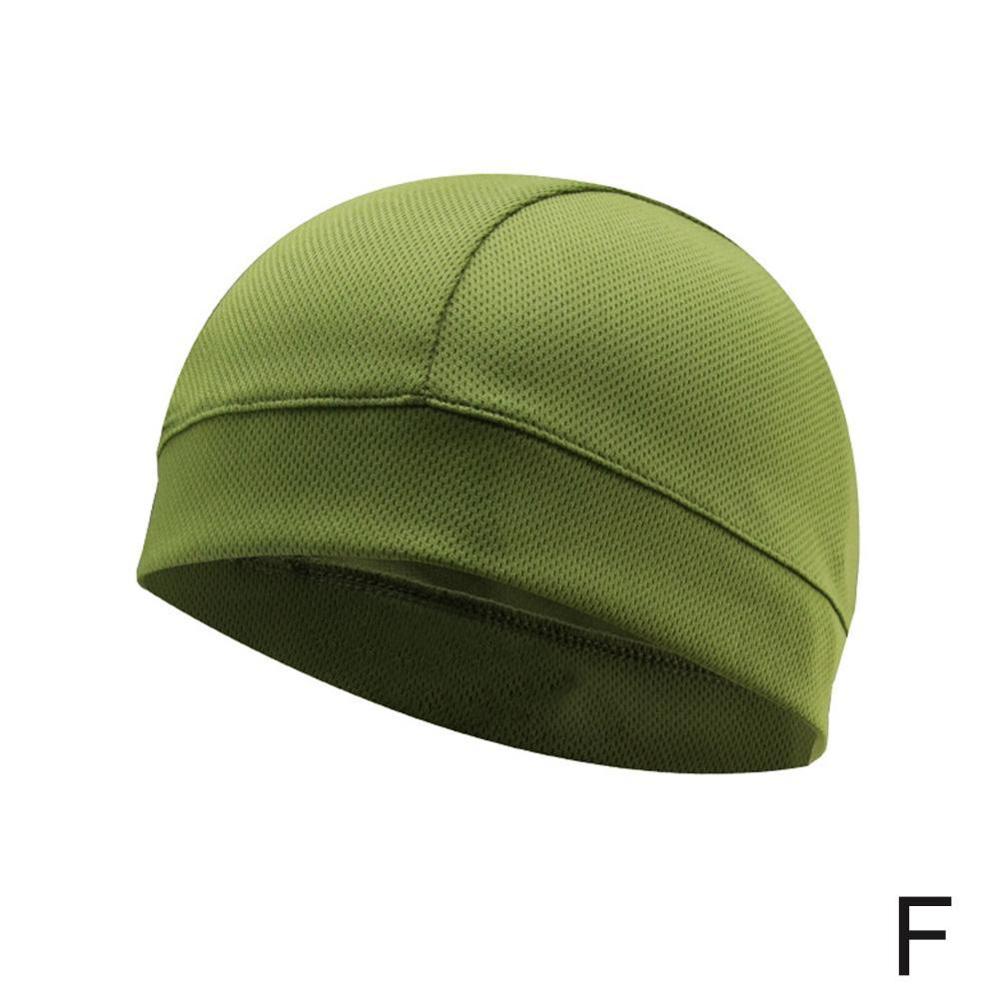 Motorhelm schedel binnenmuts coolmax hoed snel drogend ademende hoed racepet onder helm muts motorcrosshelm: F