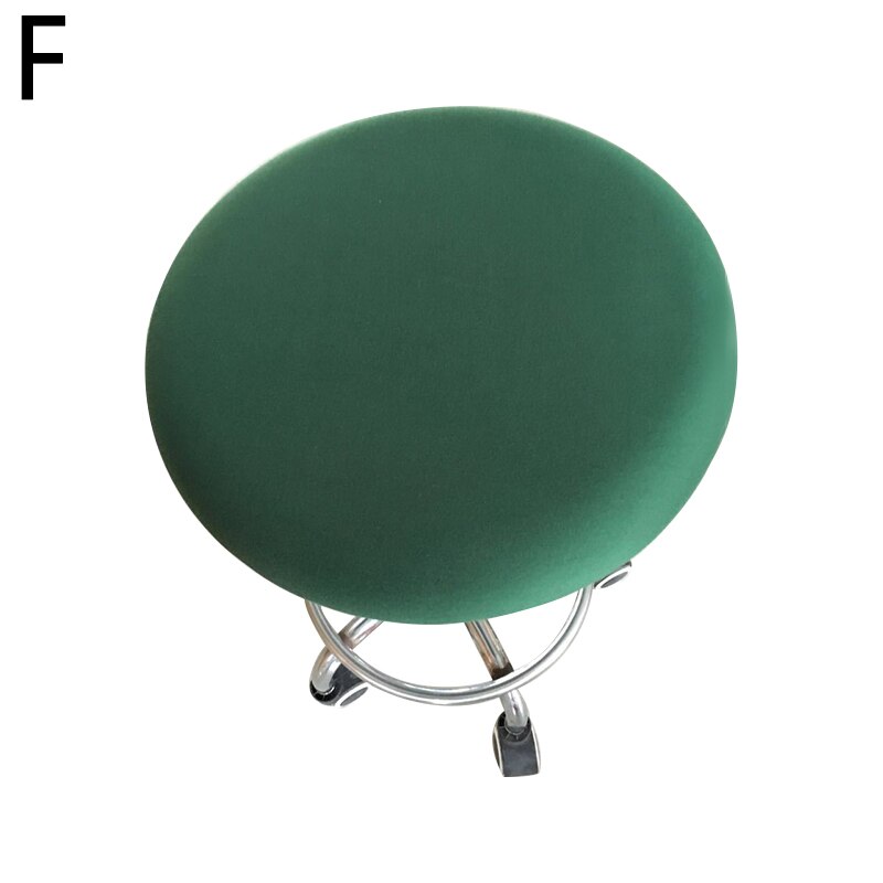 Ronde Stoel Cover Barkruk Cover Elastische Seat Cover Stoel Protector Effen Kleur Thuis Stoel Hoes Spandex Chaircover: F