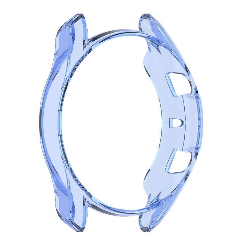 Fall für Samsung Galaxy Uhr 3 Strap 45mm/41mm TPU Überzogene Screen Protector Abdeckung Stoßstange Galaxy uhr 3 klar Fall schutz: Clear blue / 45mm