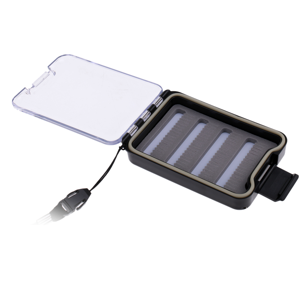 ABS Plastic Waterproof Pocket Fly Fishing Box Slid Foam Insert Flies Storage Fly Box Fishing Tackle Boxes