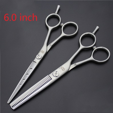 5.0 & 5.5 & 6.0 & 6.5 Inch Haar Schaar Professionele Snijden Dunner Set Kappers Schaar Kapper gereedschap Scharen Salon: Goud