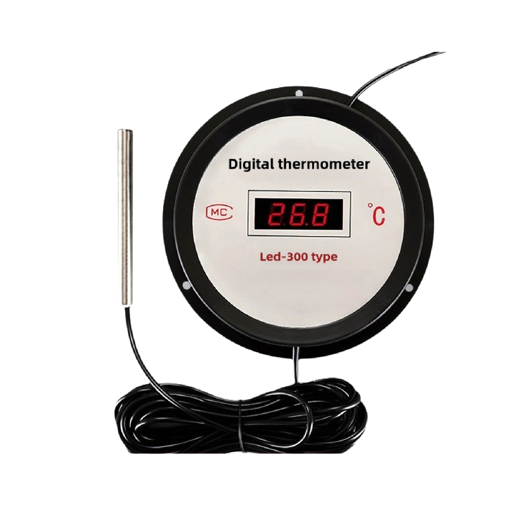 Digitale Thermometer met LCD Display Temperatuurmeter voor Keuken Voedsel en Lichaam