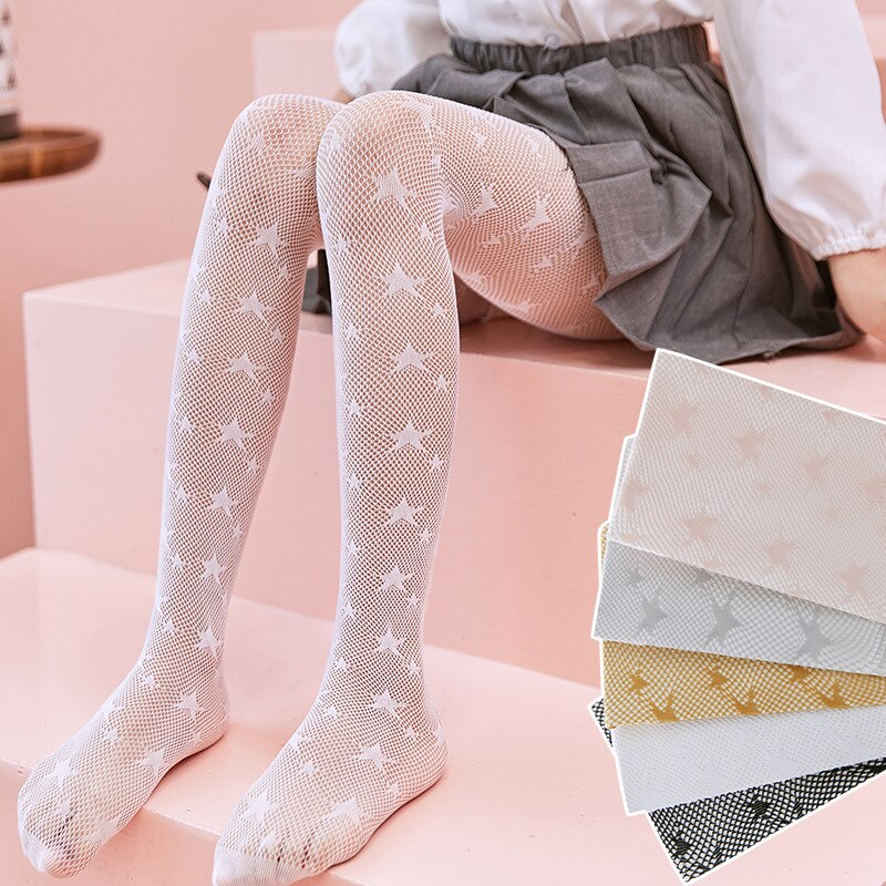Calze nere bianche collant per ragazze collant per ragazze ultrasottili stampati collant estivi traspiranti collant elastici