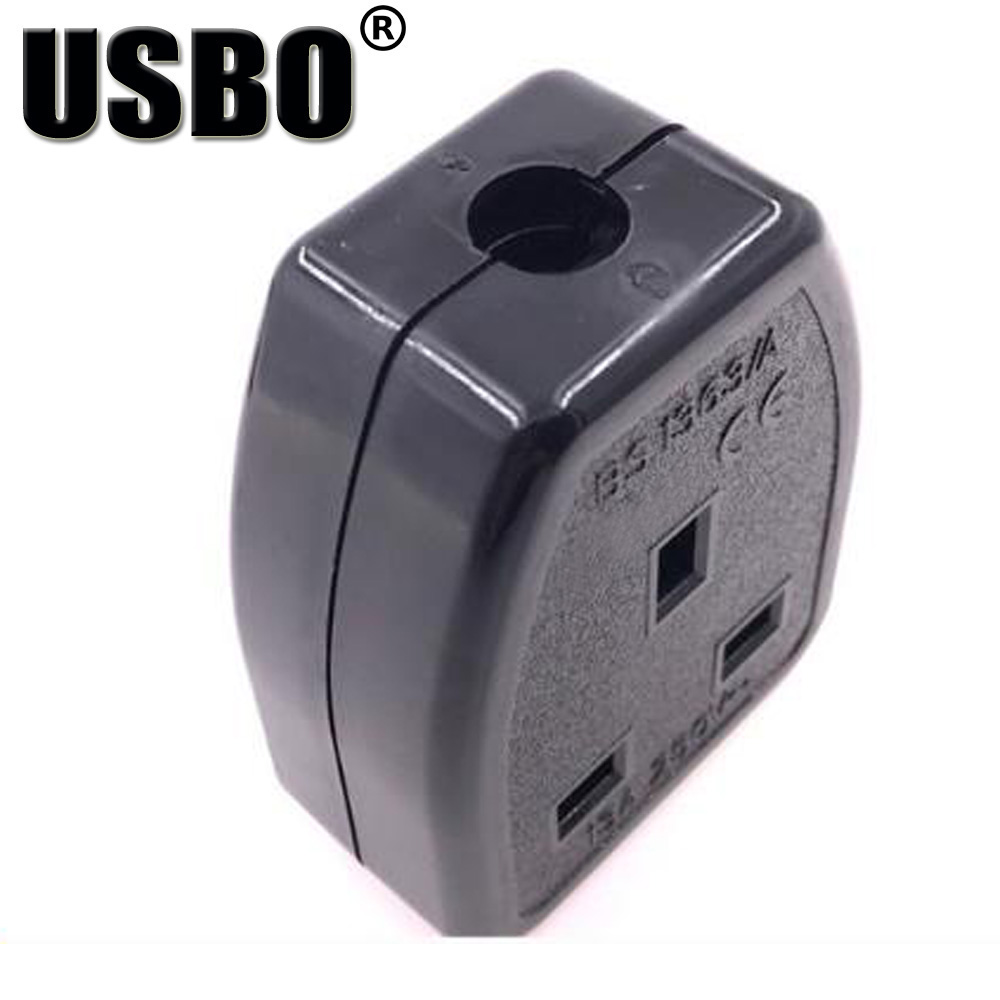 Supply Black BS1363 Britse standaard bedrading plug Vrouwelijke socket 13A 250 v stopcontact Singapore Maleisië Thailand Saoedi-arabi ë