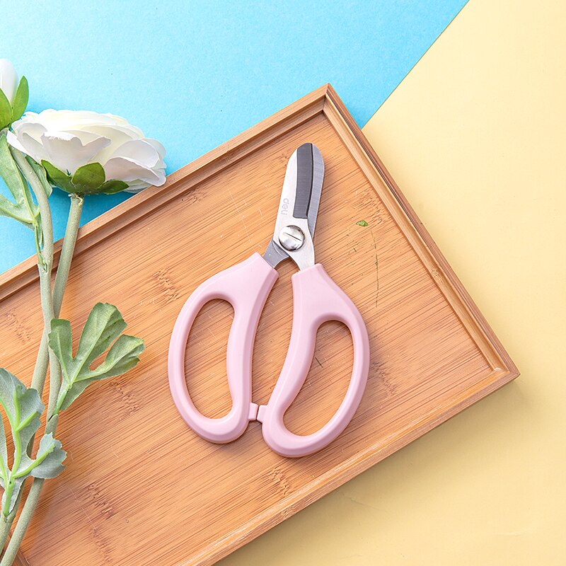 Deli, tijeras florales para hogar y oficina, tijeras de jardinería en maceta, Azul, Rosa 77751