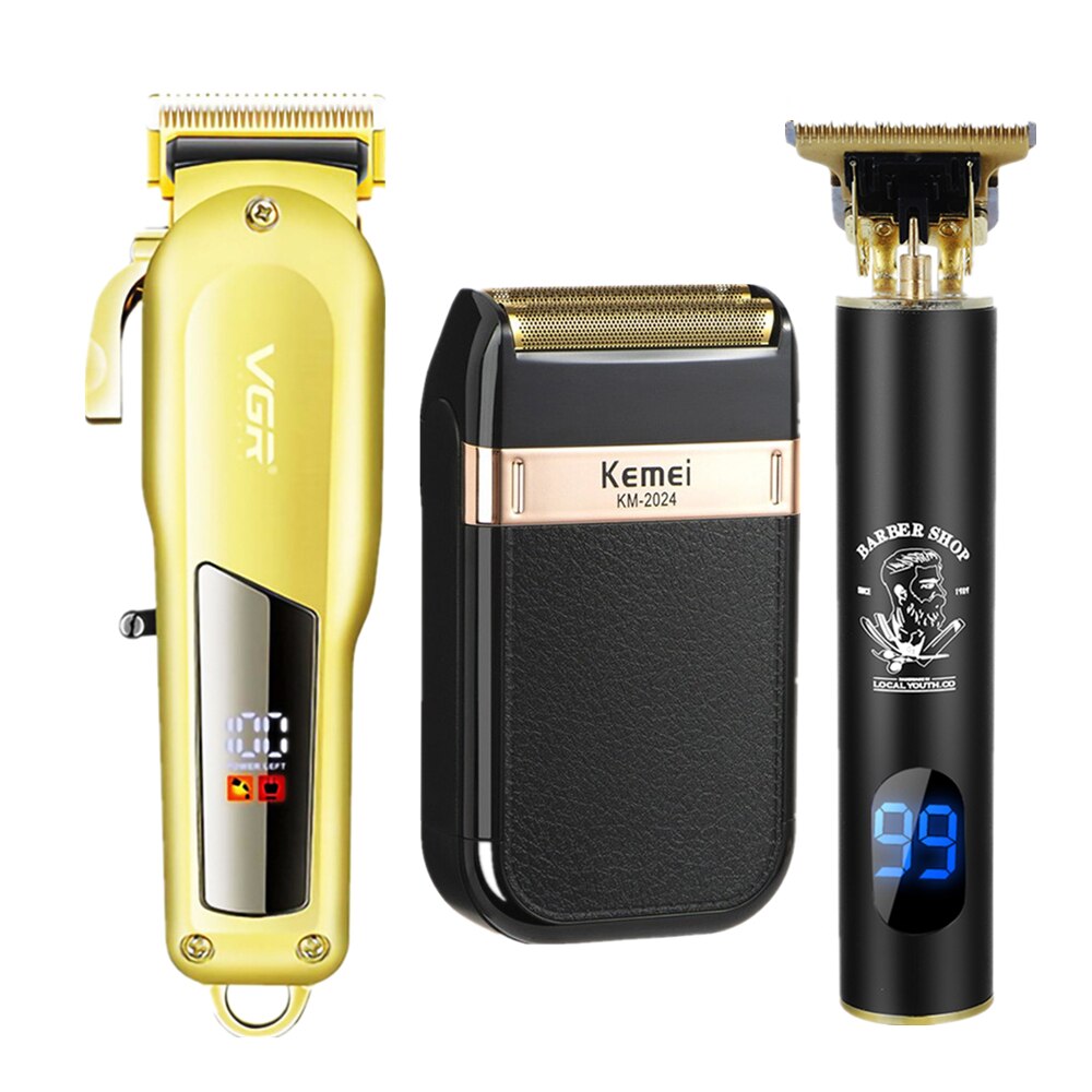 LCD Hair Cutting Machine Cordless Hair Clipper Barber Hair Clipper Electric Hair Clippers Beard Trimmers Mower