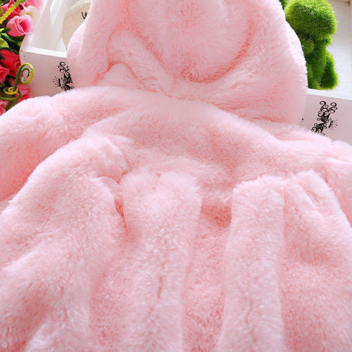 Pudcoco Leuke Baby Peuter Meisje Warme Winter 3D Oor Jas Snowsuits Jas Mantel Kleding 0-4Y