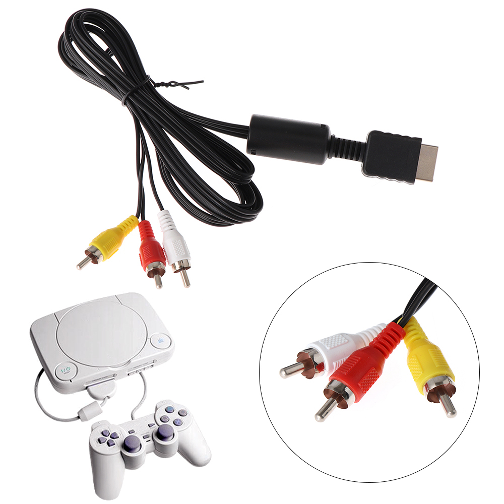 per PS1 PS2 PS3 AV Cavo Di Conversione 1.8m Durevole Materiale di Rame Giochi Accessori per computer