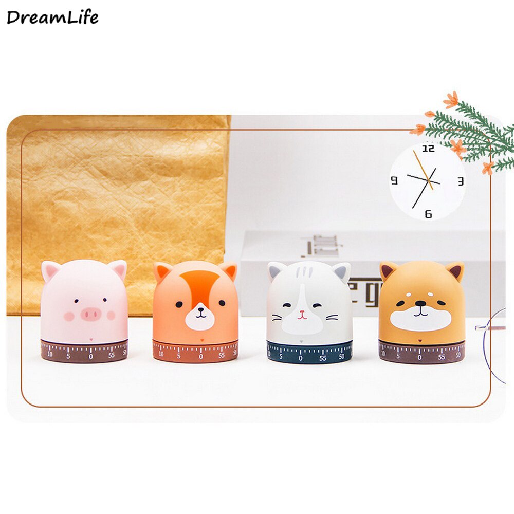 Kookwekker Koken Herinnering Student Huishoudelijke Wekker Mechanische Uurwerk Creatieve Animal Zoo Cartoon Soep Timer