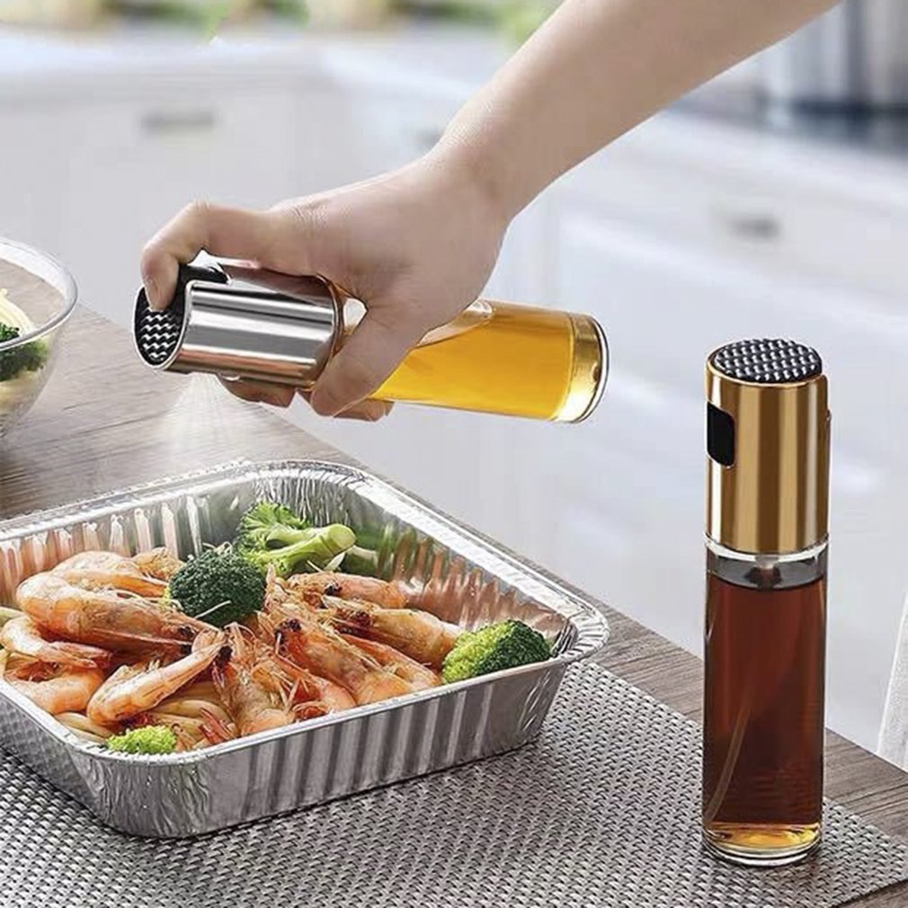 Injectie Ketel Olie Spray Pomp Fles Glazen Olijf Koken Roestvrij Stalen Pot Lekvrij Keuken Glas Injectie Fles