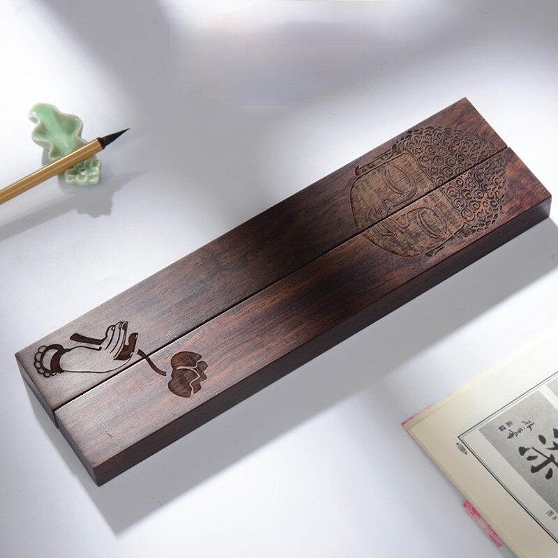 Ballast Zwart Catalpa Houtsnijwerk Kalligrafie Creatieve Ornamenten Boek Drukken Apparaat Rijst Papier Ballast Presse-papier: A