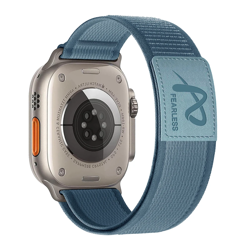Trail Loop Strap For Apple Watch Bracelet 49mm 45mm 44mm 42mm 41mm 42mm 46mm Nylon Band For Iwatch Series Ultra 10 9 8 7 6 5 SE: White Black / 19mm