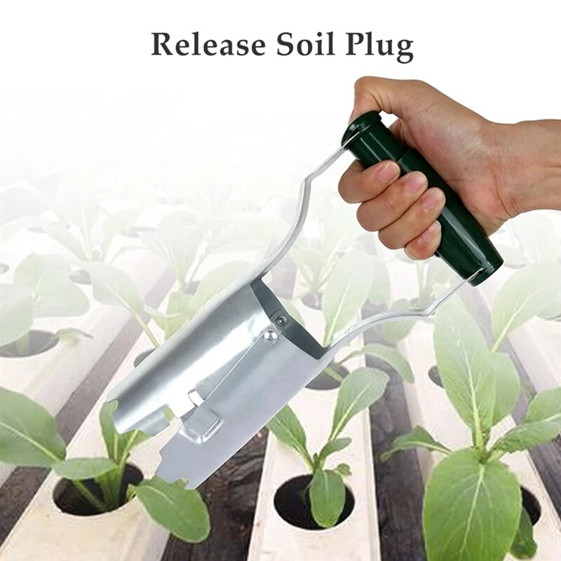 Automatic Transplanter Garden Hand Bulb Planter Tool with Depth Mark Soil Release Planting Tool for Digging Hole Seed