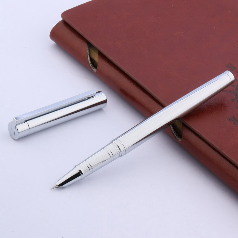 JINHAO 126 Fountain Pen METAL Silver Classic Office Stainless Steel: Default Title