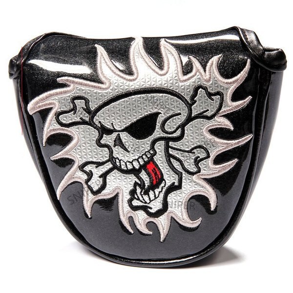Pirate Thick PU Leather Golf UT Cover Headcover Golf Hybrid Headcover Utility Rescue Number Tag: banyuan-black
