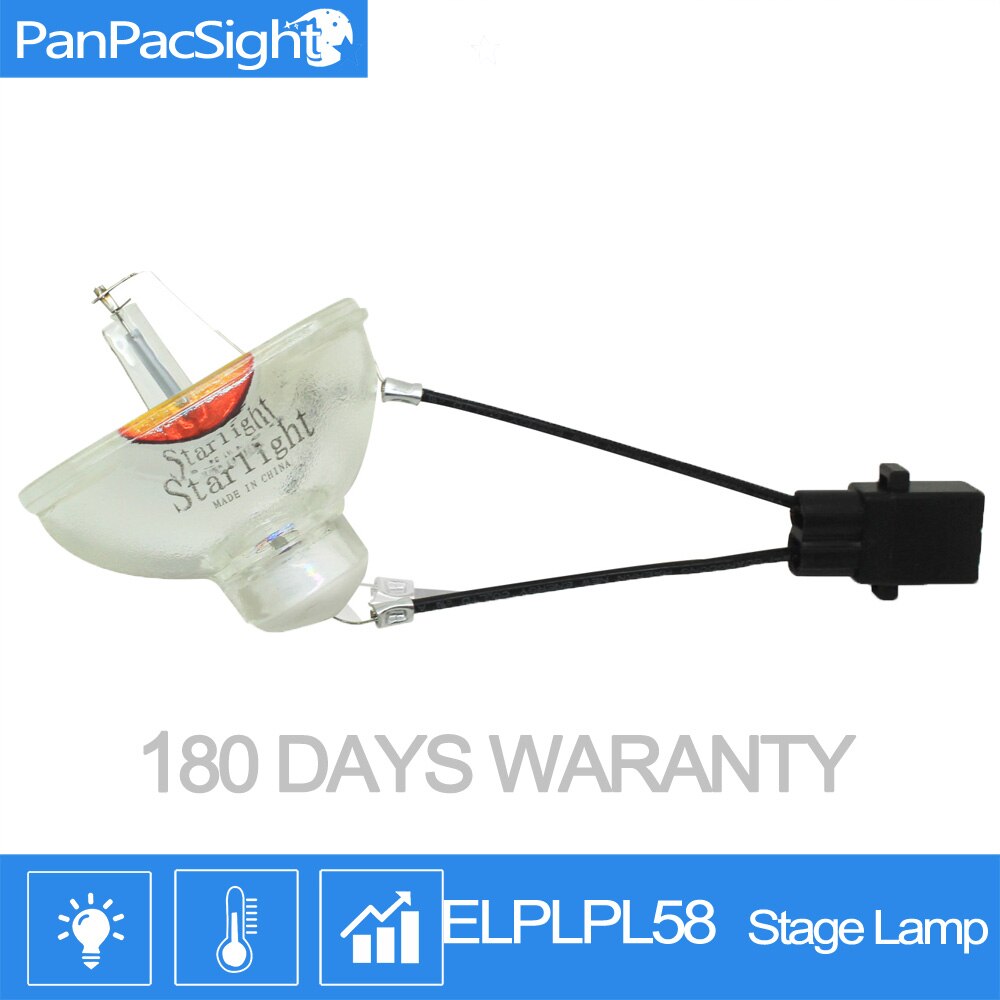 Projector lamp Bulb ELPLP58 for Epson EB-C250XS,EB-C250XC,EB-C250X, EB-C250W,EB-C250S,EB-X92EX3200,EX5200,EX7200: bare lamp