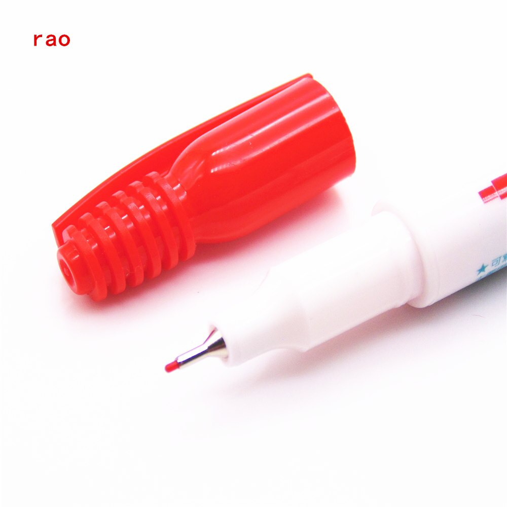 Stylo marqueur Extra fin à Base d'alcool, 0.5 Mm, 11 couleurs, encre pour Film/bois/tissu/métal/verre: Red