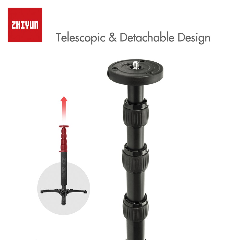ZHIYUN Monopod Tripod for Crane 2 Stabilizer Handheld Gimbal Extend Telescopic with 1/4" Mounting Screw