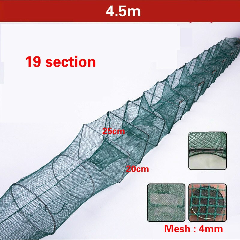 1.1m-20m Shrimp Cage Fishing Net Catcher Trap Foldable Crab Crayfish Lobster Fishing Net Cast Fishing Network Outdoor: P