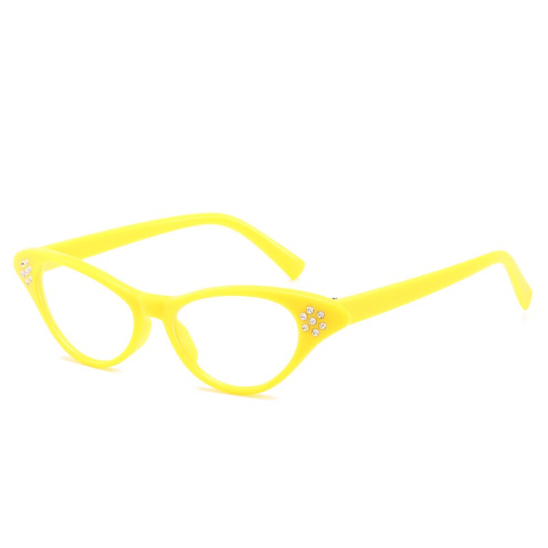 Nueva montura de gafas de ojos de gato bonitas y bonitas para mujer, gafas de para mujer, accesorios para gafas, gafas miopía con prescripción para Miopía: 13-BJ5201EYE-C3