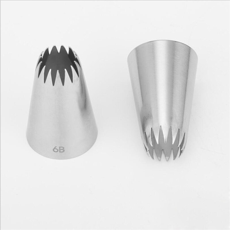Rvs Nozzle Cake Decorating Tips Schrijven Buis Icing Nozzle Bakken &amp; Gebak Gereedschappen Cupcake Bakken Tools 6B