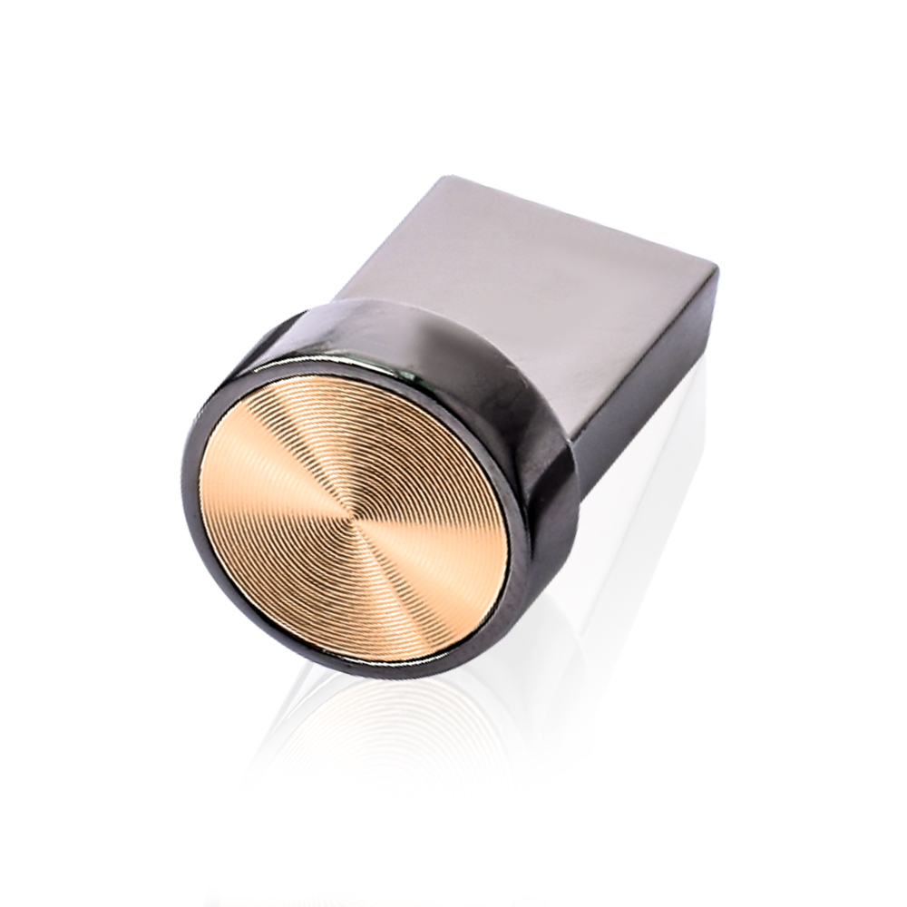 Mini pulsante in metallo chiavette USB 128GB Memory stick blu 64GB Fashion Water Proof Pen drive 32GB disco di archiviazione Mobile 16GB: Oro / 64GB