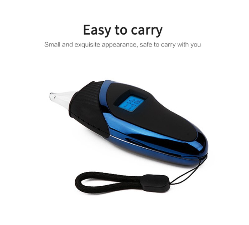 Digital Alcohol Tester Breath Breathalyzer In Car Mouthpieces Digital