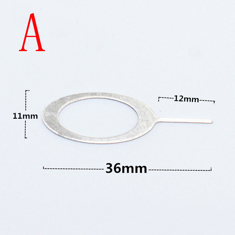 500 unids/lote de bandeja de tarjeta Sim Universal de Metal, Pin de extracción de aguja, eyector de abridor para teléfono móvil