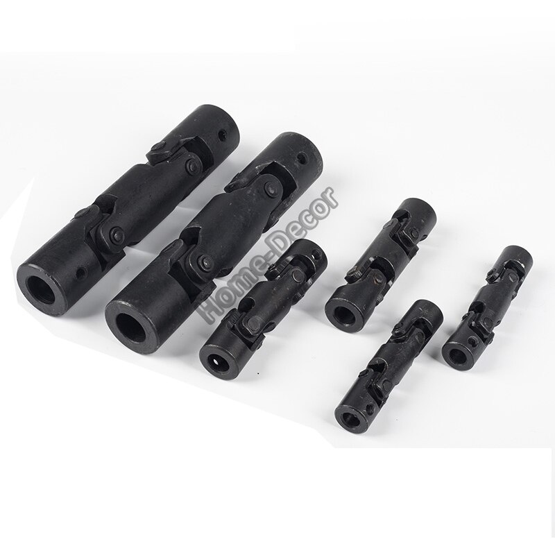 1pcs Three Section Metal Universal Joint Boat Metal Cardan Joint Gimbal Couplings Universal Joint Connector Black Plating