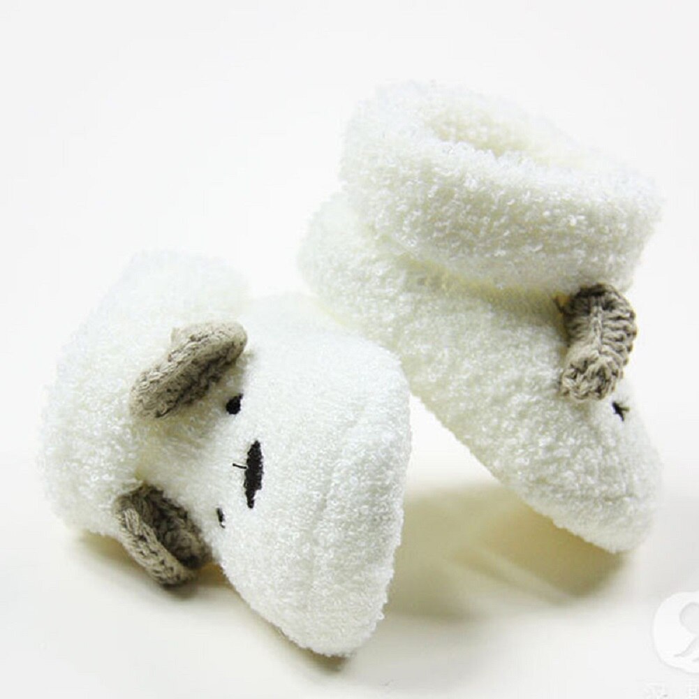 Drenge varme sokker unisex baby piger spædbarn søde bjørn dyr krybbe varme sko til nyfødte: Default Title