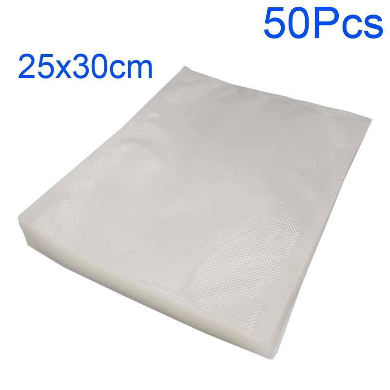 Vacuum Sealer Bags for Food Saver Sealing Machine Plastic Storage Vacuum Bag Kitchen Packer Vacum Bag Dropshippin: 25x30cm 50Pcs