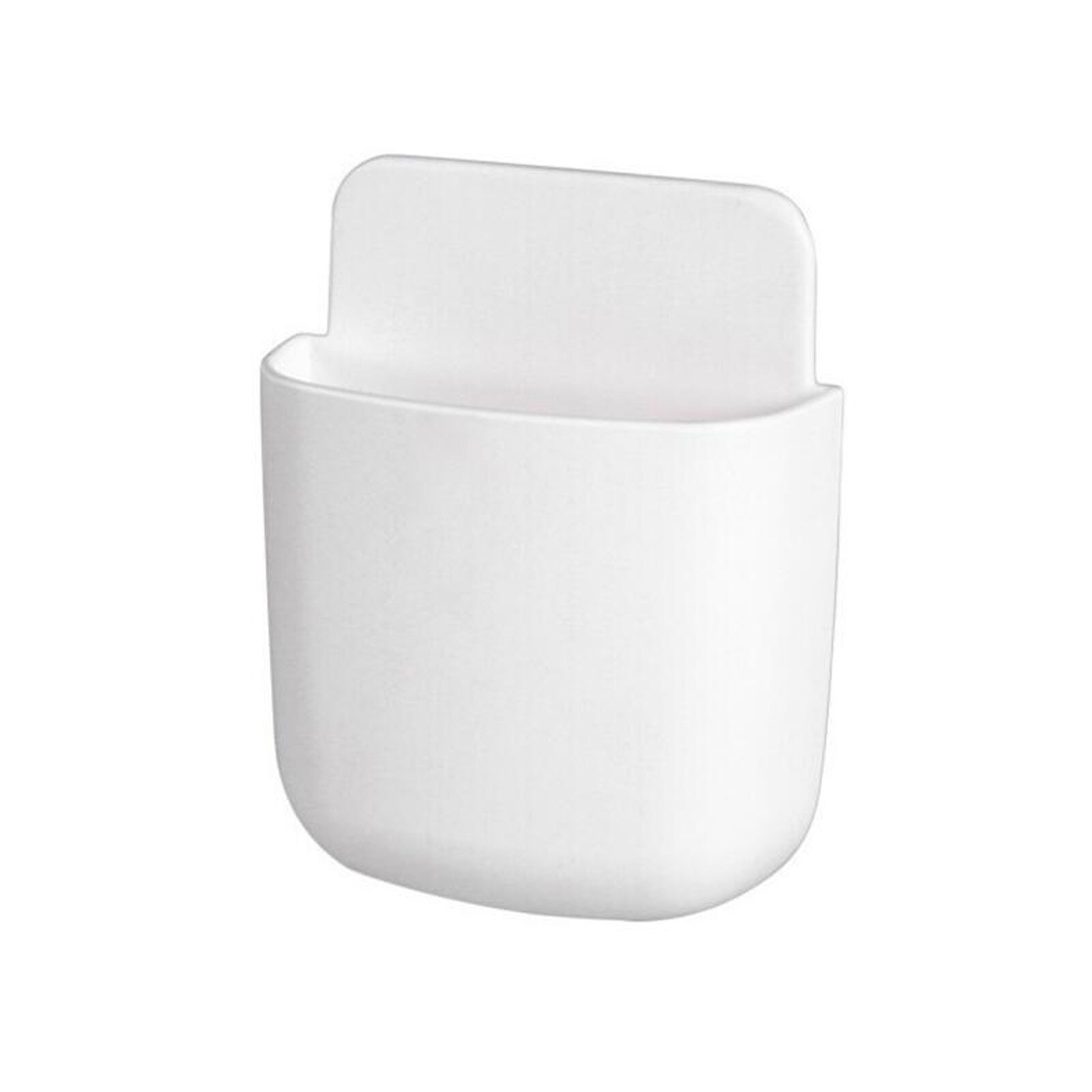 Storage box organizer Multi-functional sundries sorting box Mobile phone charging bracket wall-mount remote control storage box: WH