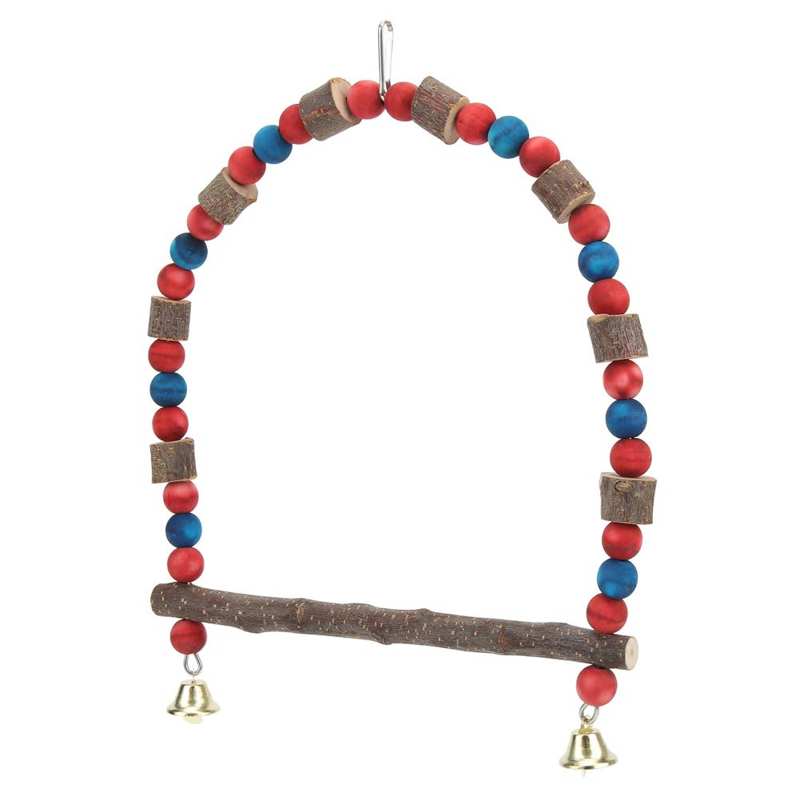 Hanging Bird Swing Toy Standing Parrot Swing Encourage Natural Behavior Safe Relieve Boredom for Lovebirds for Parakeets: large