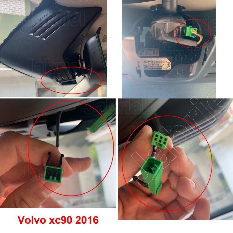 Plug and Play Rain Sensor Power Cable for Car DVR Dash Cam for Volvo XC60 XC90 XC40 for Volvo S60 S90 for Volvo V60 V90 V70 V40